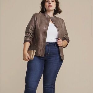 Maurice's Faux Leather Biker Jacket